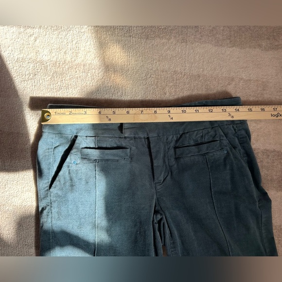 Anthropologie Idra Cotton Velvet Blue Wide Leg Pants (Size 0) - Picture 7 of 9